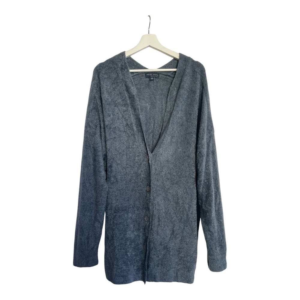 Barefoot Dreams CozyChic Lite Cable Button Cardigan Soft Luxury Lounge Size 2X